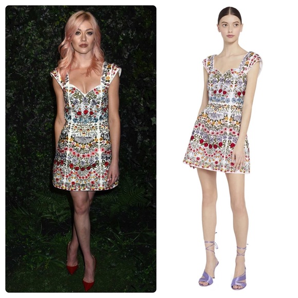 ALICE + OLIVIA Roz Crystal Beaded Mini Dress - Picture 5 of 17